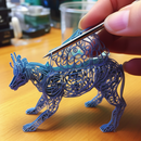 Sleek 3D Printing Pen - Easy-to-Hold, Adjustable Temperature for ABS & PLA Filaments - Unleash Your Creativity