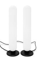 HISS Color LED Light Bars With Smart Lighting, RGBIC Ambient Backlighting With Multiple Color Modes And Lightshow Modes, Remote Control and App Control, Digital Multicolor Ambient Light Bar Pair With Smart LED Ambience Lighting, Music Sync, Two Light Bars