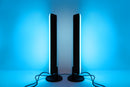 HISS Color LED Light Bars With Smart Lighting, RGBIC Ambient Backlighting With Multiple Color Modes And Lightshow Modes, Remote Control and App Control, Digital Multicolor Ambient Light Bar Pair With Smart LED Ambience Lighting, Music Sync, Two Light Bars