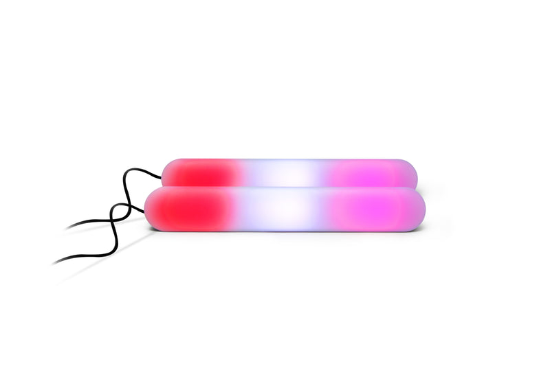 HISS Color LED Light Bars With Smart Lighting, RGBIC Ambient Backlighting With Multiple Color Modes And Lightshow Modes, Remote Control and App Control, Digital Multicolor Ambient Light Bar Pair With Smart LED Ambience Lighting, Music Sync, Two Light Bars