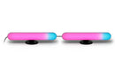 HISS Color LED Light Bars With Smart Lighting, RGBIC Ambient Backlighting With Multiple Color Modes And Lightshow Modes, Remote Control and App Control, Digital Multicolor Ambient Light Bar Pair With Smart LED Ambience Lighting, Music Sync, Two Light Bars
